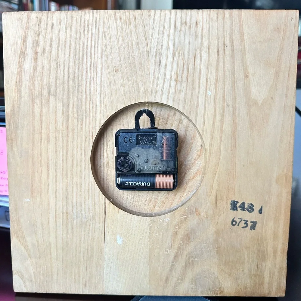 Vintage Welby Elgin Disney Mickey Mouse Chef Wooden Wall Clock 10” Pre-80s
